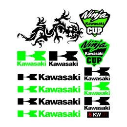 CARTELA DE ADESIVOS KAWASAKI